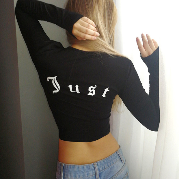 Casual Crew Neck Letter Printing Shirt