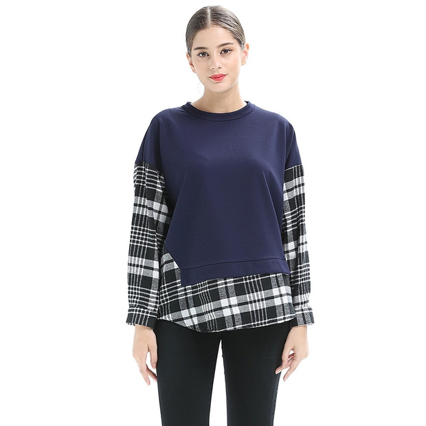 Trendy Plaid Patchwork T Shirt Design