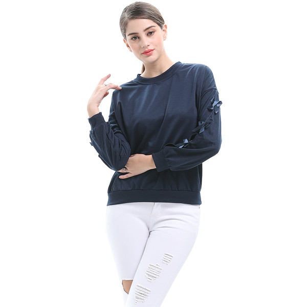 Bowknot Long Sleeve Stylish T Shirt Design